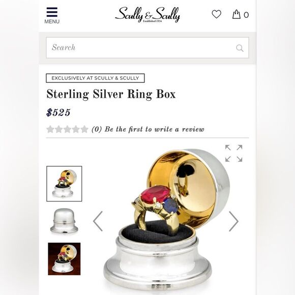 Scully & Scully Sterling Silver Ring Box - Picture 6 of 6